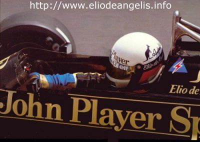 Elio de Angelis 1985 Lotus 97T F1 Monaco GP