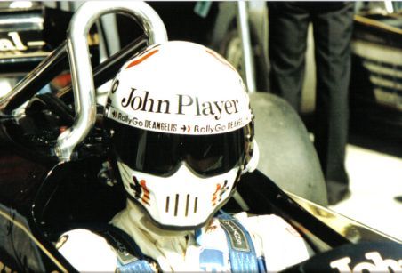 Elio de Angelis in the 1981 Lotus-Ford 88B