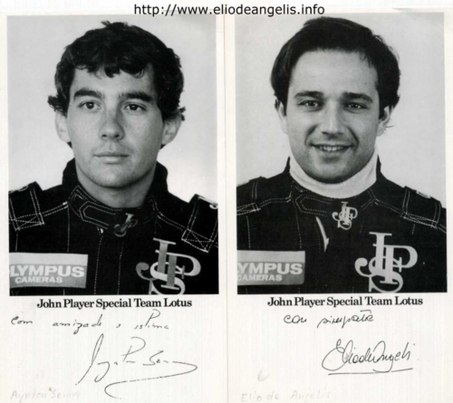 Official 1985 JPS Lotus Press Photographs Autographed 