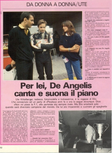 Ute Kittelberger  Elio de Angelis